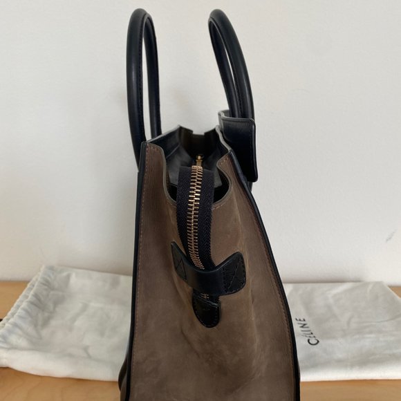 COPY - CELINE MINI LUGGAGE 3 COLOR LEATHER HANDBAG - Picture 5 of 10